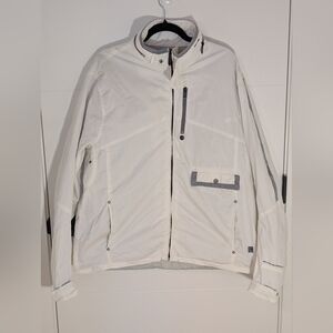 G-Star RAW White Zip Windbreaker Jacket XXL